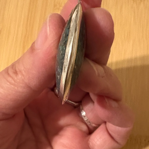 Taxco Sterling Silver Pendant with Brass and Copper Inlay - Picture 6 of 7